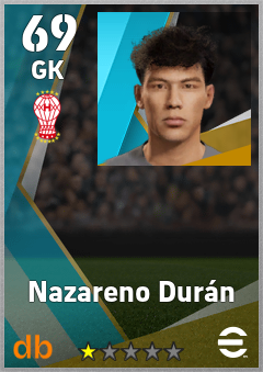Nazareno Durán — GK, OVR 69, MAX 69