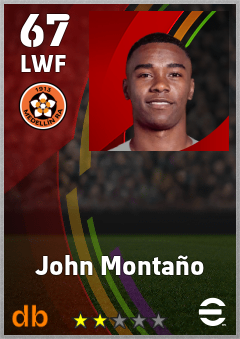John Montaño — LWF, OVR 67, MAX 67