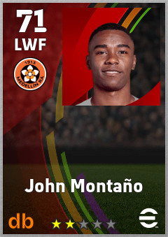 John Montaño — LWF, OVR 71, MAX 71