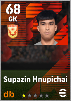 Supazin Hnupichai — GK, OVR 68, MAX 68