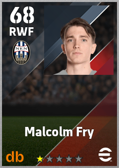Malcolm Fry — RWF, OVR 68, MAX 68