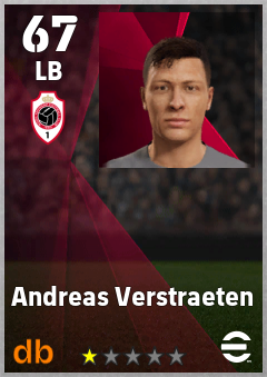 Andreas Verstraeten — LB, OVR 67, MAX 67