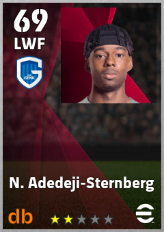 N. Adedeji-Sternberg — LWF, OVR 69, MAX 69