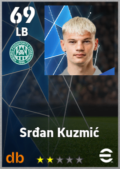 Srđan Kuzmić — LB, OVR 69, MAX 69