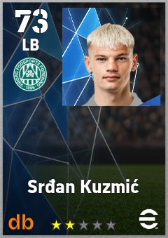 Srđan Kuzmić — LB, OVR 73, MAX 73