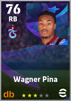 Wagner Pina — RB, OVR 76, MAX 76