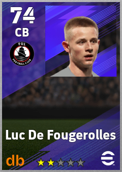 Luc De Fougerolles — CB, OVR 74, MAX 74