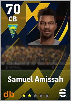 Samuel Amissah — CB, OVR 70, MAX 70