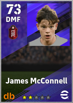 James McConnell — DMF, OVR 73, MAX 73