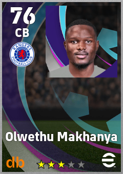 Olwethu Makhanya — CB, OVR 76, MAX 76