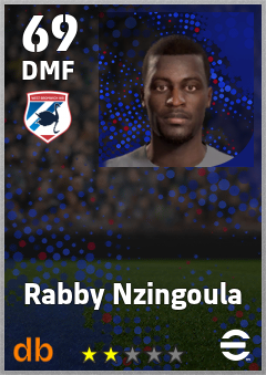 Rabby Nzingoula — DMF, OVR 69, MAX 69