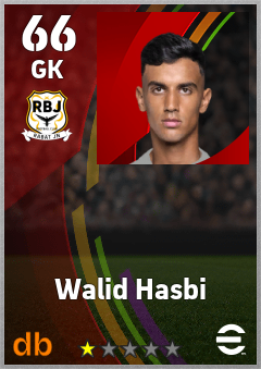 Walid Hasbi — GK, OVR 66, MAX 66