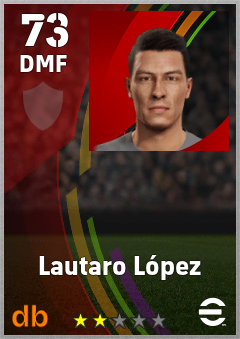 Lautaro López — DMF, OVR 73, MAX 73