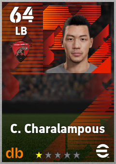 C. Charalampous — LB, OVR 64, MAX 64