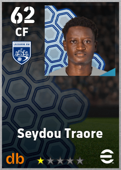 Seydou Traore — CF, OVR 62, MAX 62