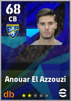 Anouar El Azzouzi — CB, OVR 68, MAX 68