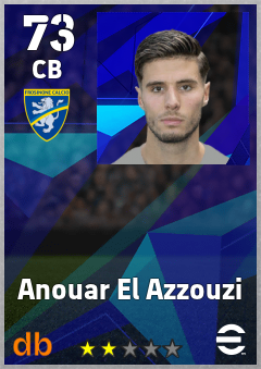 Anouar El Azzouzi — CB, OVR 73, MAX 73