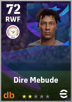 Dire Mebude — RWF, OVR 72, MAX 72