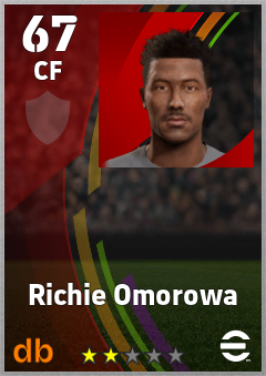 Richie Omorowa — CF, OVR 67, MAX 67