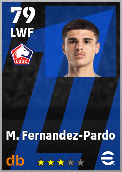 M. Fernandez-Pardo — LWF, OVR 79, MAX 79