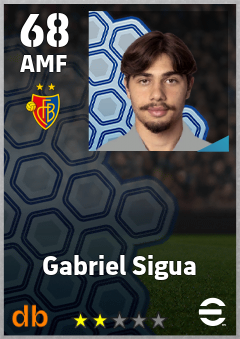 Gabriel Sigua — AMF, OVR 68, MAX 68
