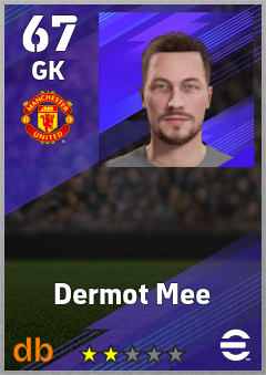 Dermot Mee — GK, OVR 67, MAX 67
