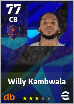 Willy Kambwala — CB, OVR 77, MAX 77
