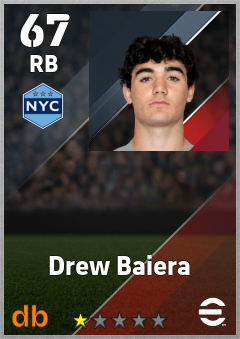 Drew Baiera — RB, OVR 67, MAX 67