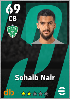 Sohaib Nair eFootball player card