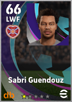 Sabri Guendouz — LWF, OVR 66, MAX 66