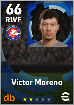 Víctor Moreno — RWF, OVR 66, MAX 66