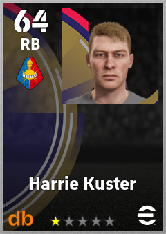 Harrie Kuster — RB, OVR 64, MAX 64