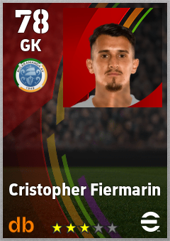 Cristopher Fiermarin — GK, OVR 78, MAX 78