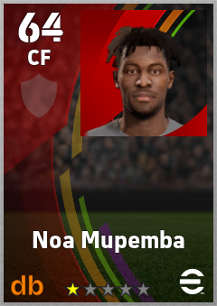 Noa Mupemba eFootball player card