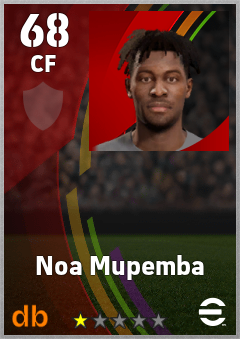 Noa Mupemba — CF, OVR 68, MAX 68