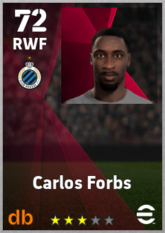 Carlos Forbs eFootball player card