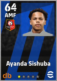 Ayanda Sishuba eFootball player card