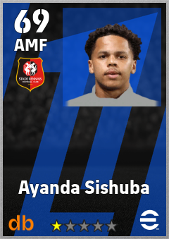 Ayanda Sishuba — AMF, OVR 69, MAX 69