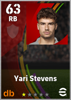 Yari Stevens eFootball player card