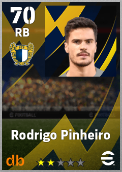Rodrigo Pinheiro — RB, OVR 70, MAX 70
