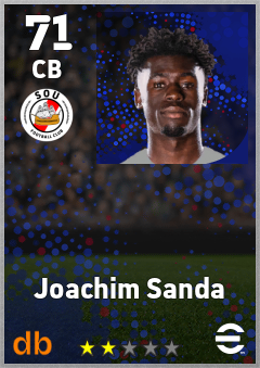 Joachim Sanda — CB, OVR 71, MAX 71