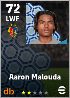 Aaron Malouda — LWF, OVR 72, MAX 72