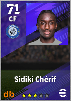 Sidiki Chérif — CF, OVR 71, MAX 71