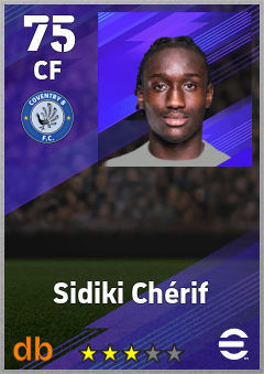 Sidiki Chérif — CF, OVR 75, MAX 75