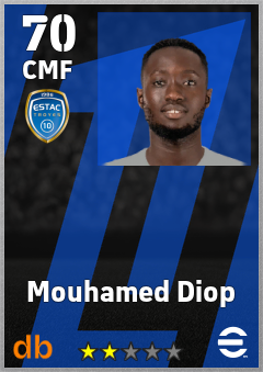 Mouhamed Diop — CMF, OVR 70, MAX 70
