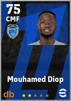 Mouhamed Diop — CMF, OVR 75, MAX 75