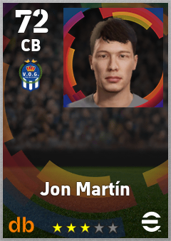 Jon Martín eFootball player card