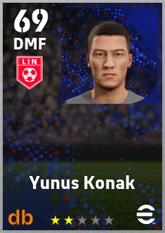 Yunus Konak — DMF, OVR 69, MAX 69