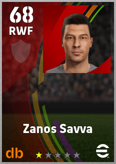 Zanos Savva eFootball player card