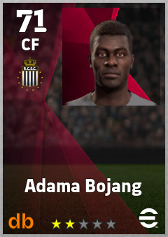 Adama Bojang — CF, OVR 71, MAX 71